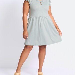 Nine Britton Light Gray Mini Dress